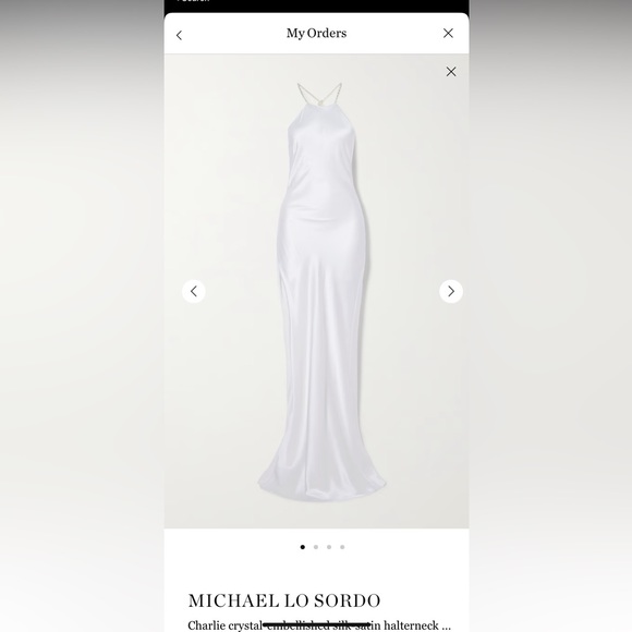 MICHAEL LO SORDO
Charlie crystal-embellished silk-satin halterneck - Picture 7 of 7